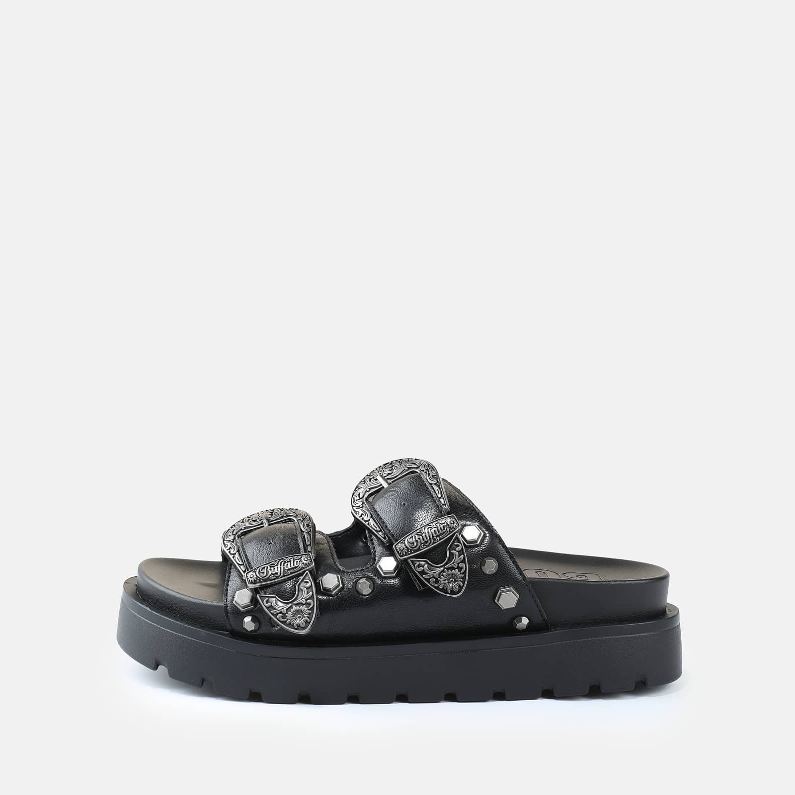 Buffalo Donna Noir Ciabatte Da Raya Ari West - Immagine 2