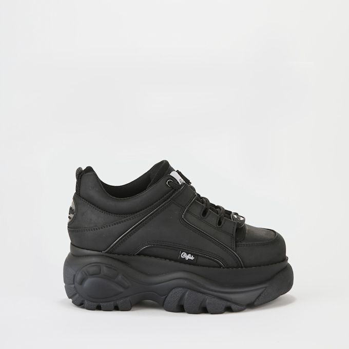 Buffalo Classic Low Leather schwarz 62396 1