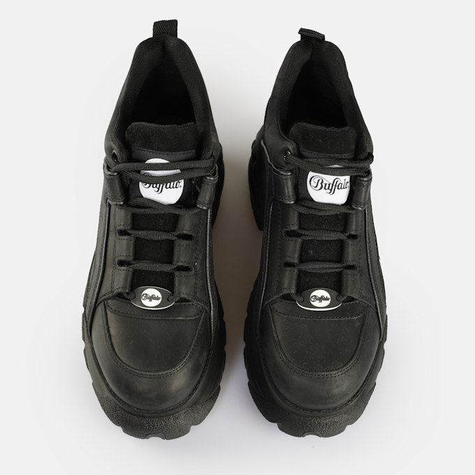 Buffalo Classic Low Leather negro 62396 3