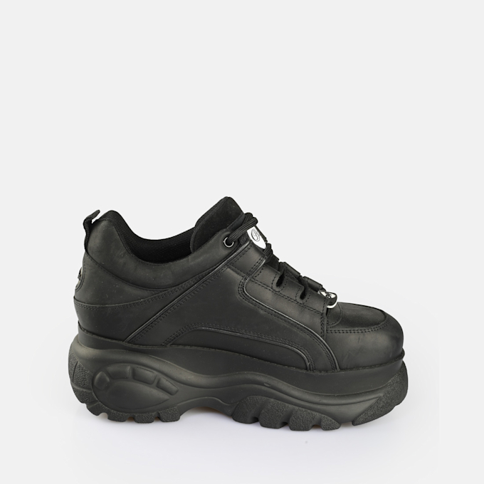 Buffalo Classic Low Leather negro 62396 5