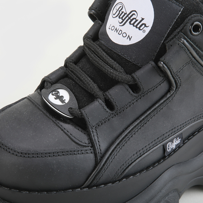 Buffalo Classic Low BS Leather black 62403 3