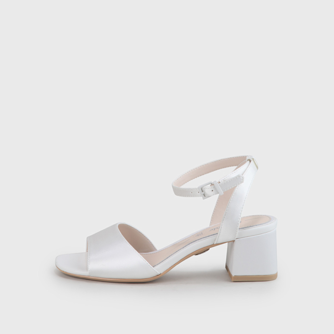 Buffalo Beate sandales, ivoire blanc 85670 1