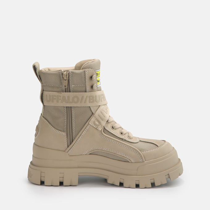 Buffalo Aspha Com1 Laceup Mid beige 62880 5