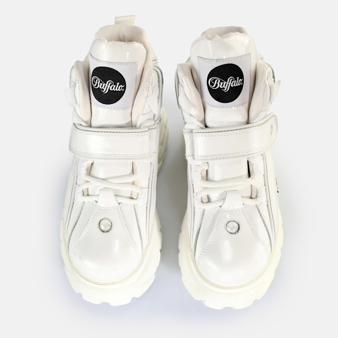 Buffalo Classic High Leather blanco 63166 3