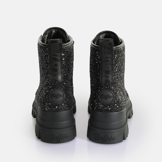Buffalo Aspha Lace Up Hi black 63518 6
