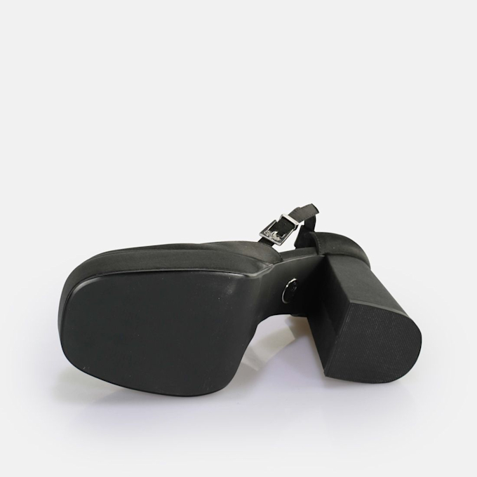 Buffalo MAY DORSAY - VEGAN SUEDE - BLACK/BROWN LEO black 63763 7