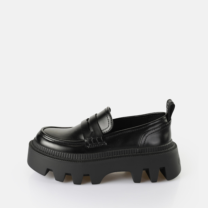 Buffalo Flora Loafer schwarz 64184 1