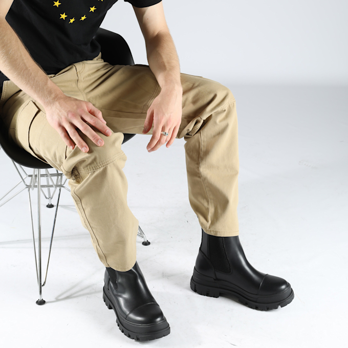 Buffalo Aspha Chelsea Men black 64296 2