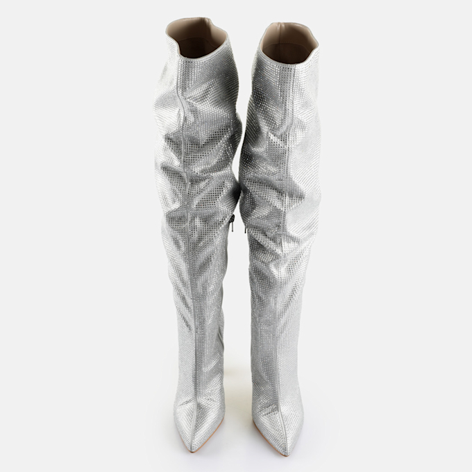 Buffalo Linda Boot Shine argent 64361 2