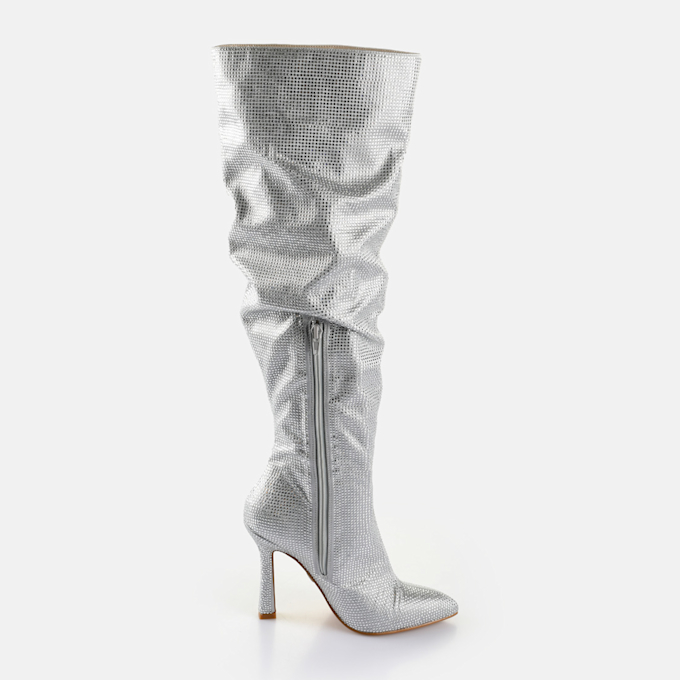 Buffalo Linda Boot Shine argent 64361 4