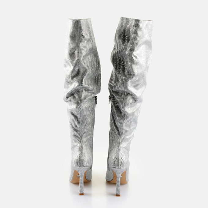 Buffalo Linda Boot Shine argent 64361 5