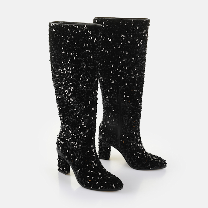 Buffalo Zoe Hi Leg noir 64397 3