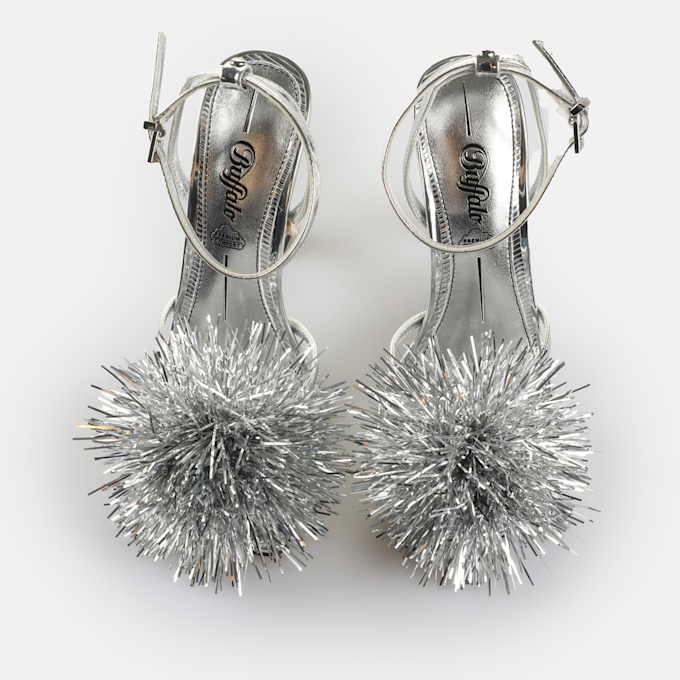 Buffalo FAIRY FLUFF - VEGAN PATENT - SILVER silver 64409 2