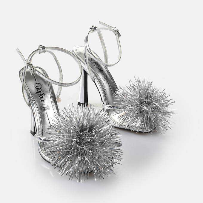 Buffalo FAIRY FLUFF - VEGAN PATENT - SILVER silver 64409 3