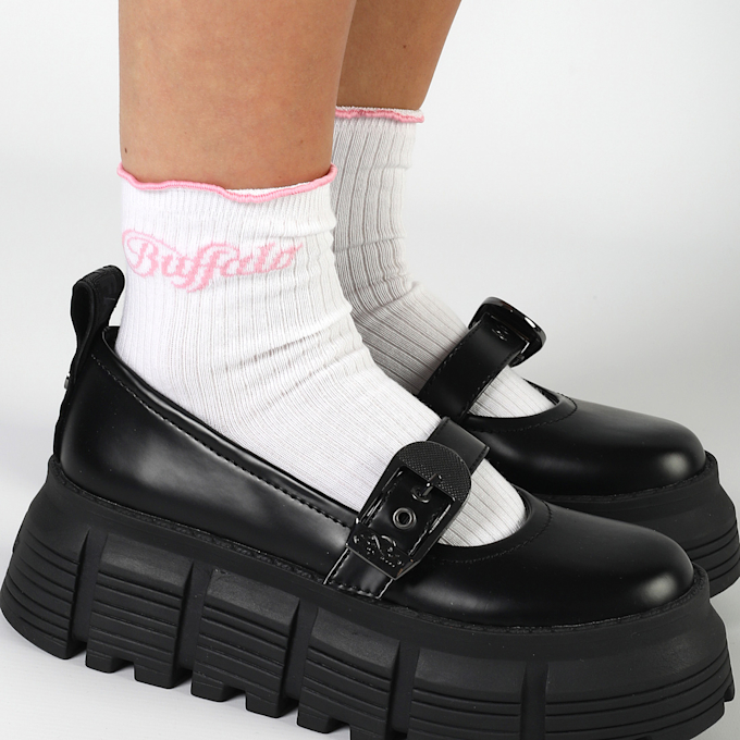Buffalo Ruffles Rib Socks (2 Pack) weiß 64434 5