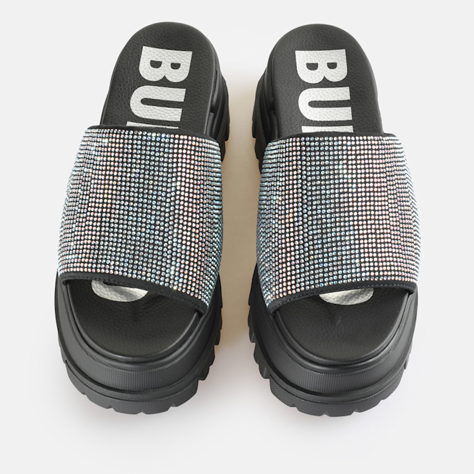 Buffalo Aspha Slide Glam black 64652 3
