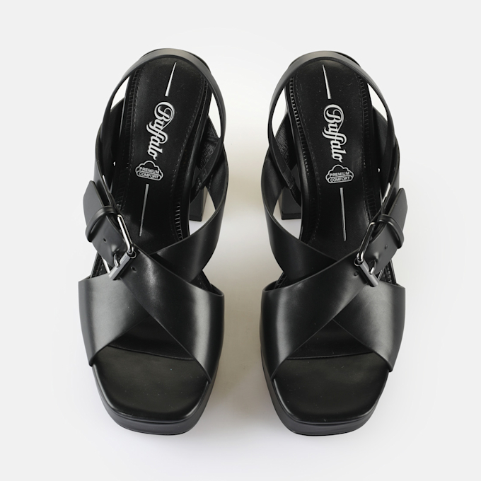 Buffalo LIZA CROSS  - VEGAN NAPPA - BLACK black 93126 3