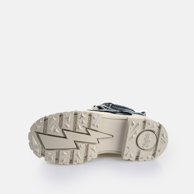 Buffalo ASPHA NC MID - VEGAN NUBUCK - KHAKI blue 91645 6