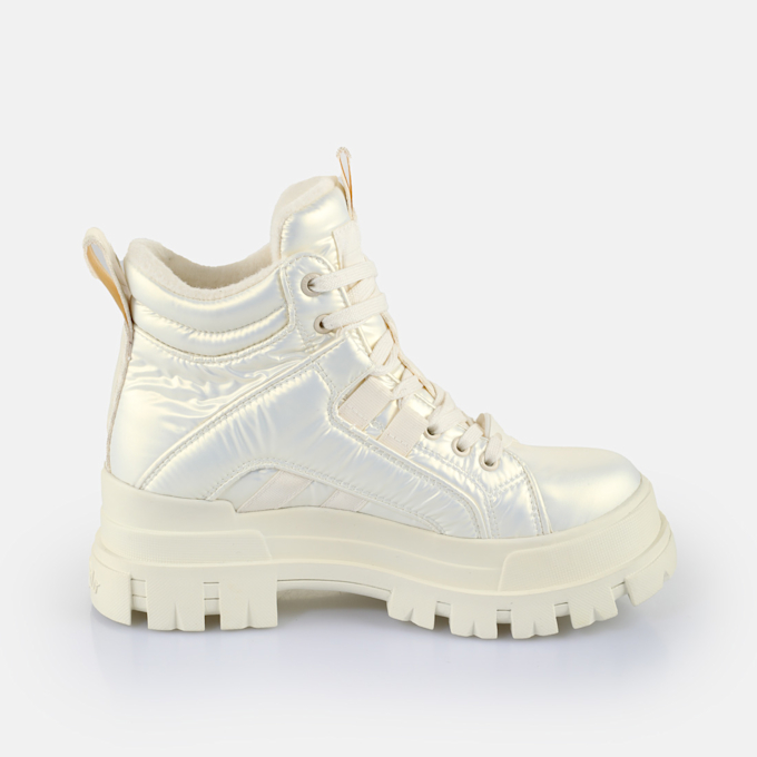 Buffalo ASPHA NC MID - VEGAN NUBUCK - KHAKI blanco 64860 4