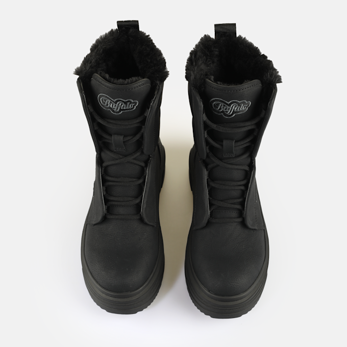 Buffalo Vectra Lace Up HI Warm black 64861 2