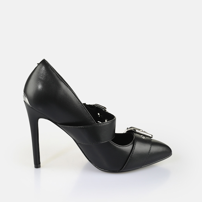 Buffalo Juliet Pump Buckle black 64872 4