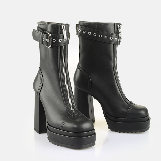 Buffalo May W Zip Boot black 64902 3