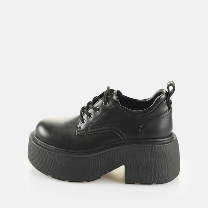 Buffalo Vicious Lace Up Lo noir 64920 1