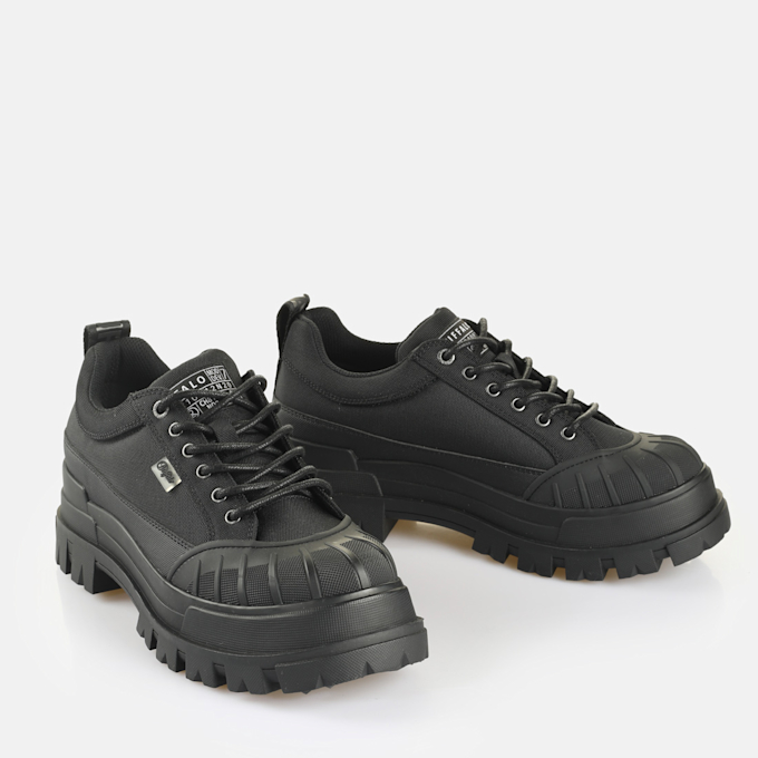 Buffalo Aspha Fox Lace Lo BS black 64987 3