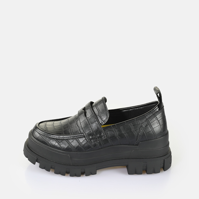 Buffalo ASPHA ZIP - Enkellaarsjes met plateauzool - black/zwart