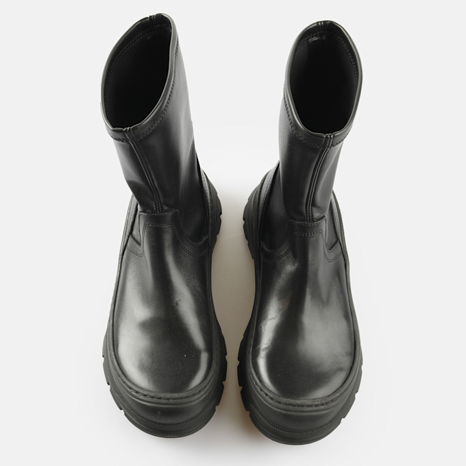 Buffalo Roam Sock Boot black 65028 2