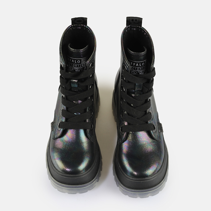 Buffalo Aspha Laceup HI noir 65046 2