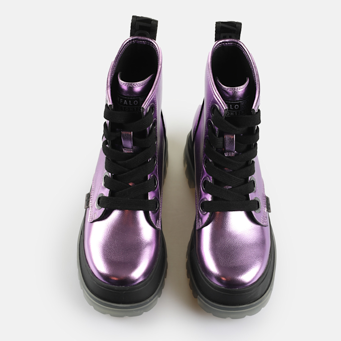 Buffalo Aspha Lace Up Hi purple 65045 2