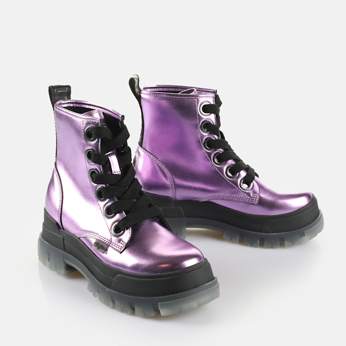 Buffalo Aspha Lace Up Hi purple 65045 3