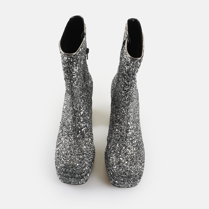 Buffalo May Ankle Boot Glam silver 65078 2