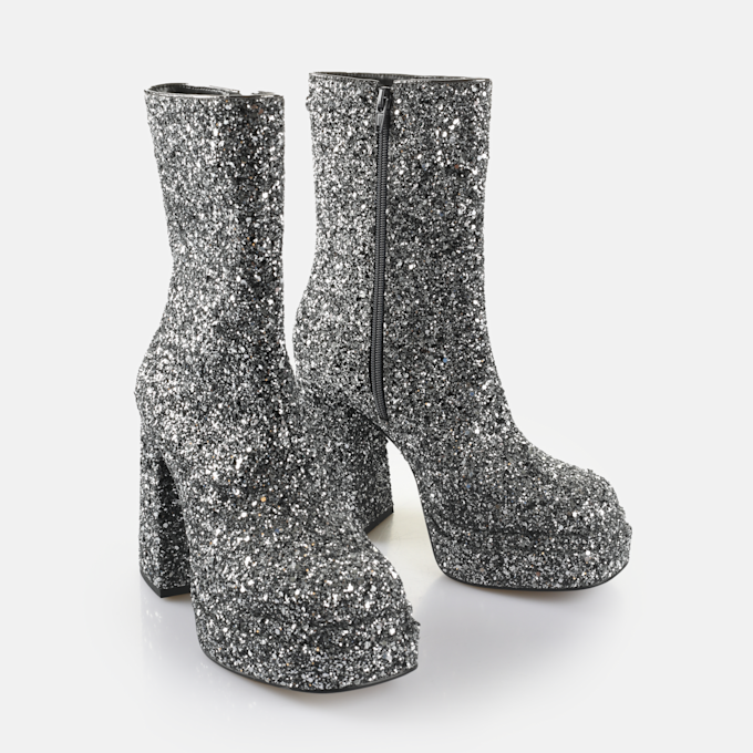 Buffalo May Ankle Boot Glam silver 65078 3