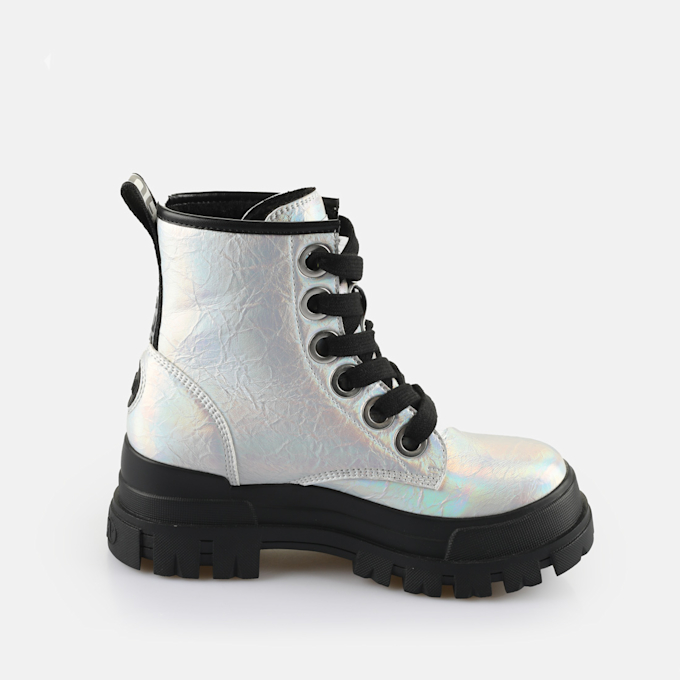 Buffalo Aspha Lace Up Hi Warm silber 65083 3