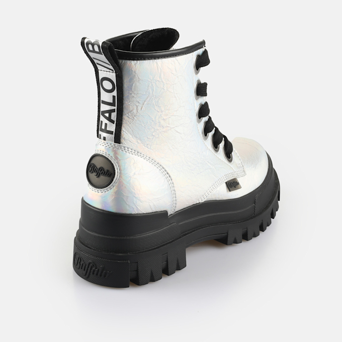 Buffalo Aspha Lace Up Hi Warm silber 65083 4