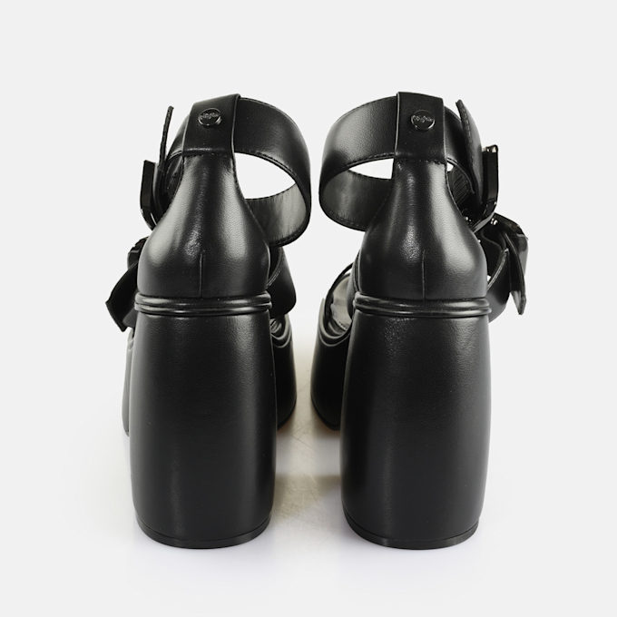 Buffalo Heart Sandal black 65114 5