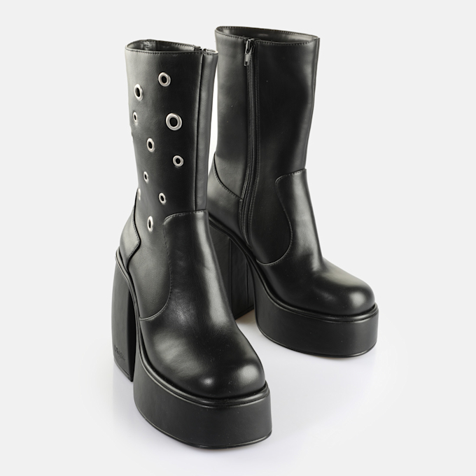 Buffalo Heart Boot Riv schwarz 65153 3