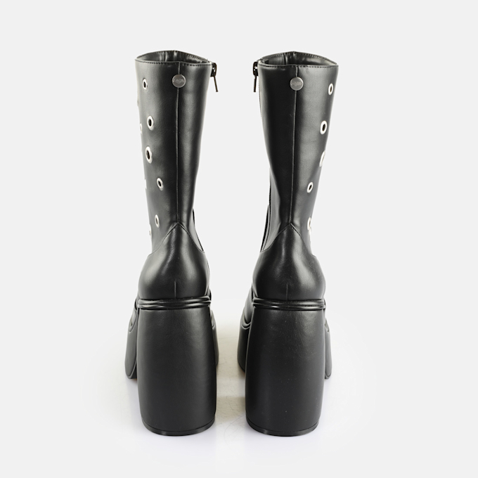 Buffalo Heart Boot Riv schwarz 65153 5