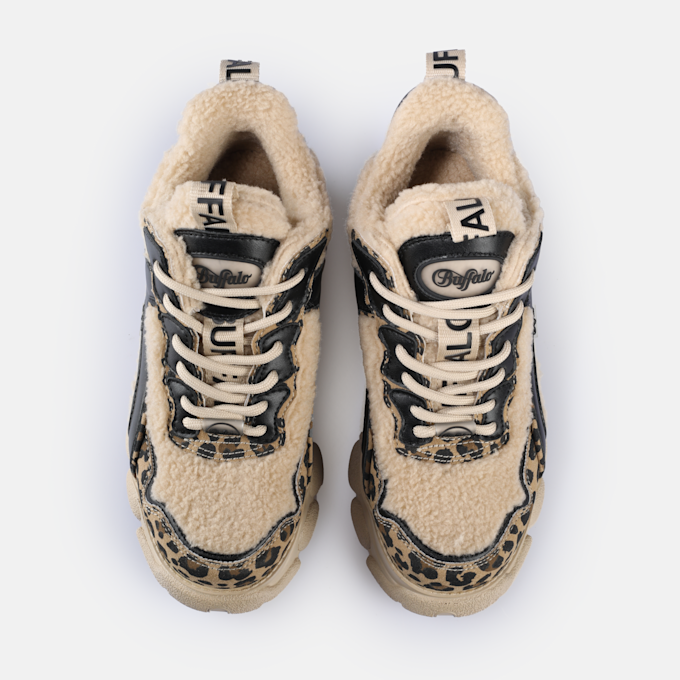 Buffalo CLD CHAI WARM  - VEGAN NUBUCK/FUR  - PURPLE/ROSE black 65193 2