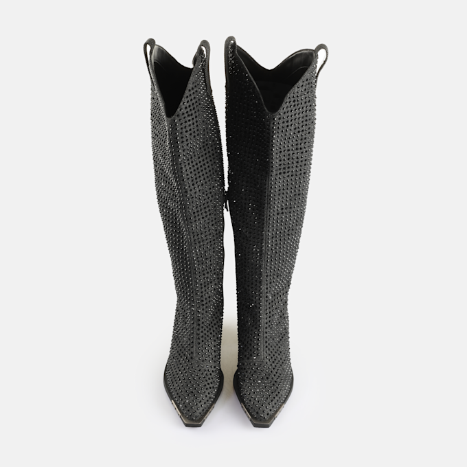 Buffalo West Boot HI Glam black 65187 2