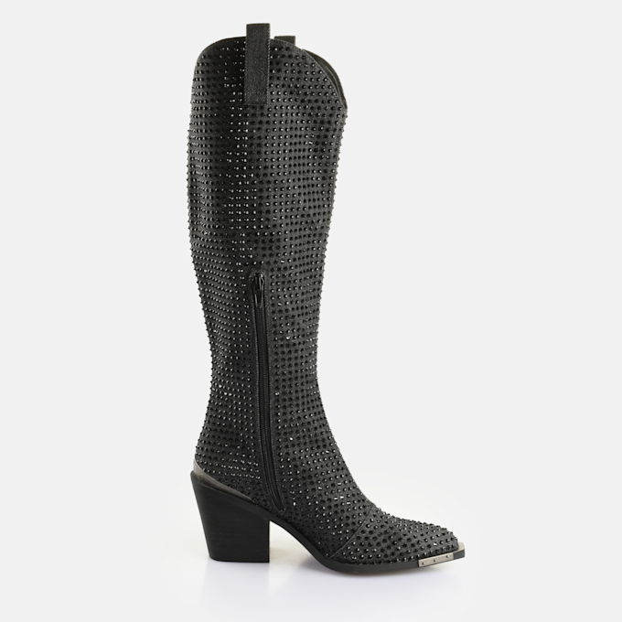 Buffalo West Boot HI Glam black 65187 4