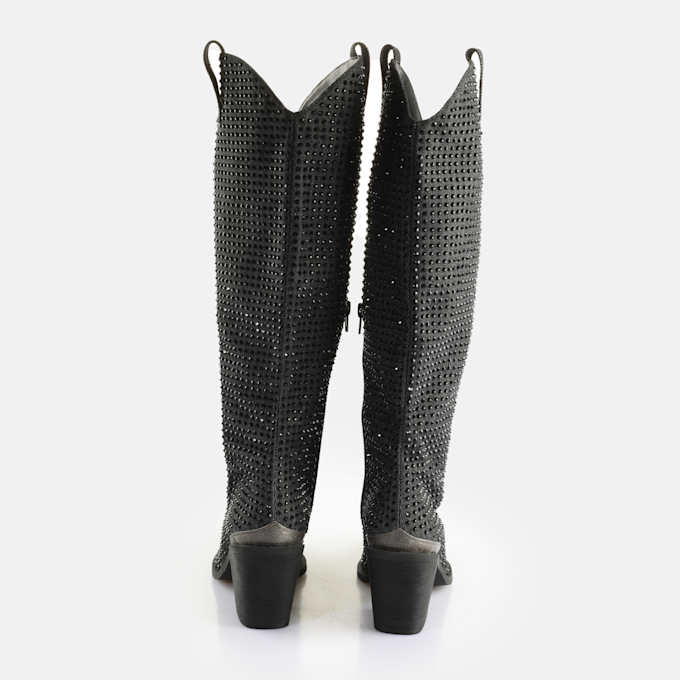 Buffalo West Boot HI Glam black 65187 5