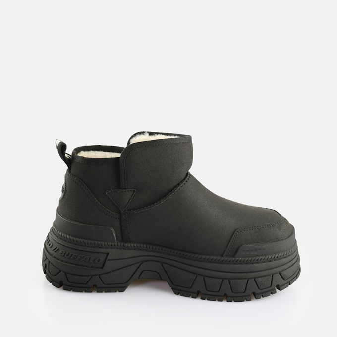 Buffalo Fusion Slip On Lo Warm black 65191 4