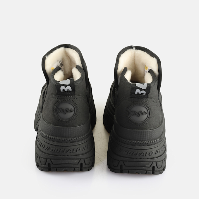 Buffalo Fusion Slip On Lo Warm black 65191 5