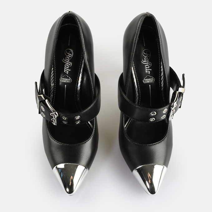 Buffalo Juliet Pump Belt schwarz 65199 2