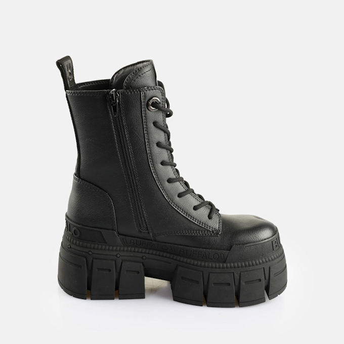 Buffalo Gospher Lace Up Mid Bs schwarz 65198 4
