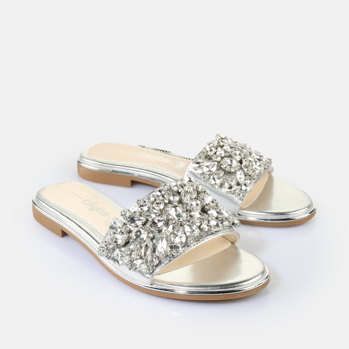 Buffalo Kira Slide argent 65208 3