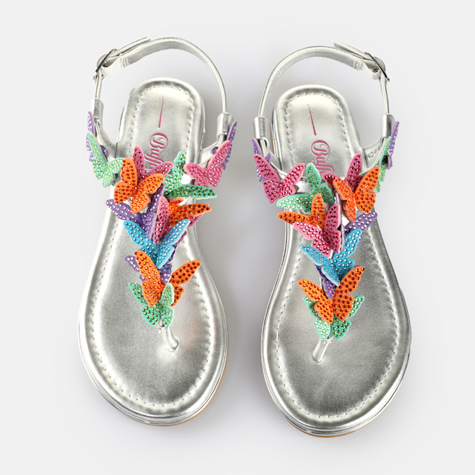 Buffalo Capri Butterfly Glam silver 65220 2